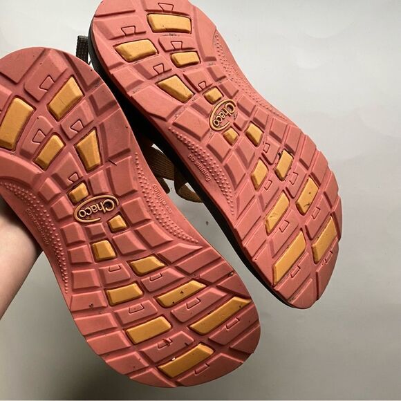 Chaco Z1 classic hiking walking summer sandals water shoes orange woman’s 5 - Picture 4 of 6